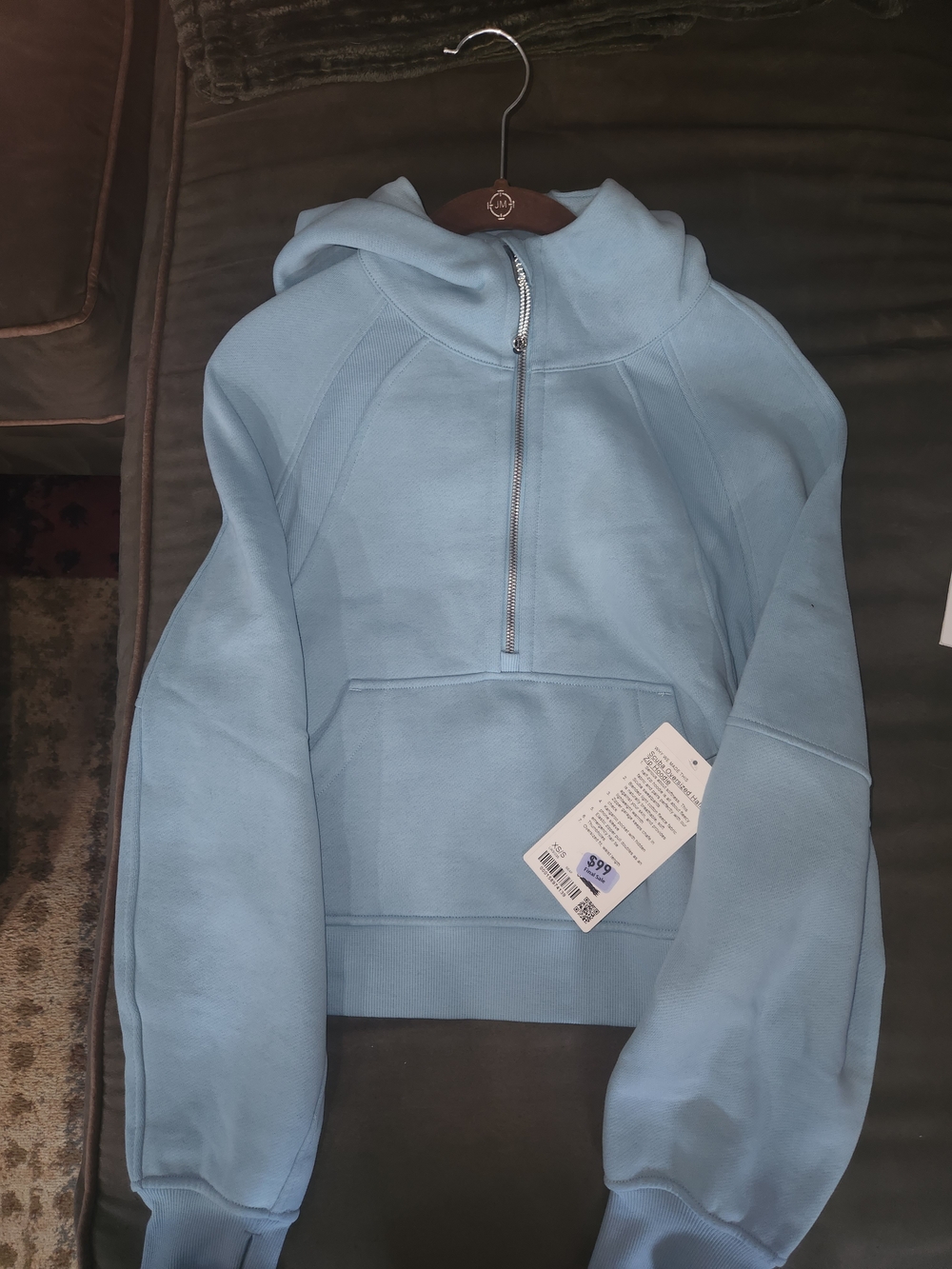 Lululemon Half Zip Cropped Scuba NWT XS/S